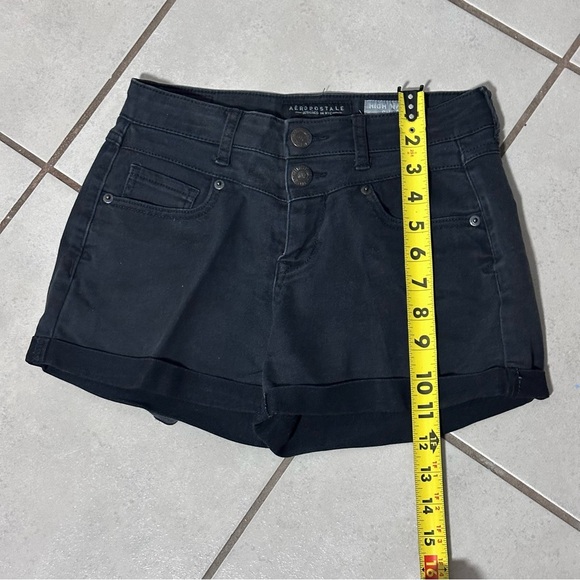 Aeropostale Women high waisted Black shortie shorts size 0 - Picture 5 of 6